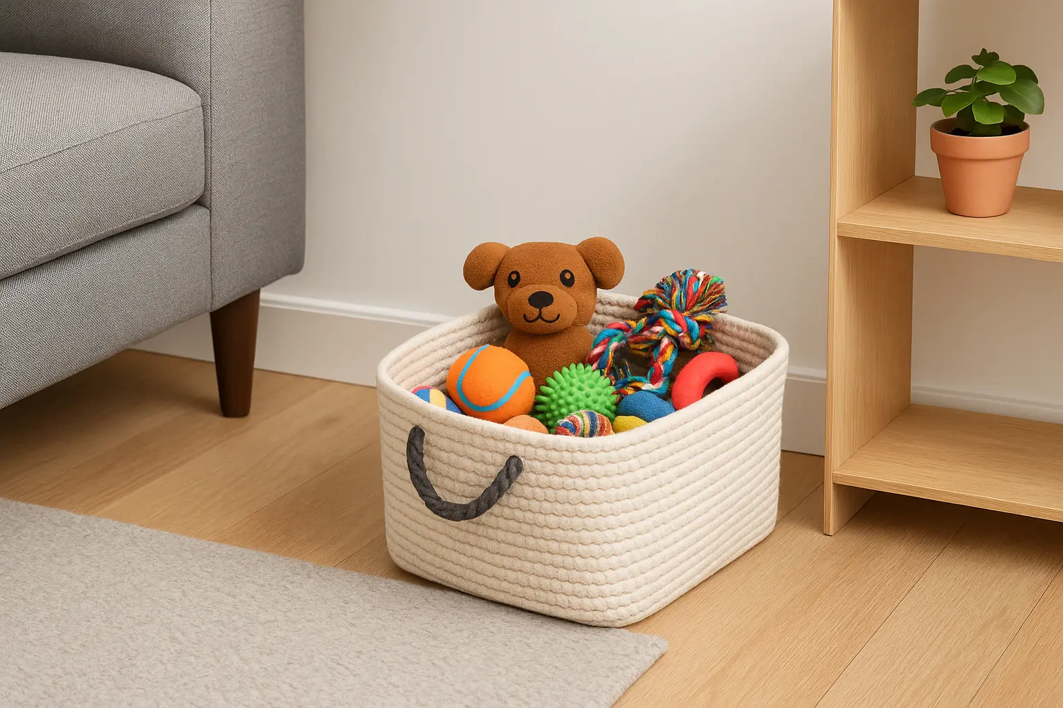 Cómo organizar los juguetes de tu mascota en un espacio pequeño: Ideas prácticas y con estilo